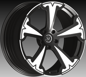 5-Spoke Black with Red Face 1 Piece forged Wheels Custom 18 19 20 21 u 22 pulzier Għal Tesla