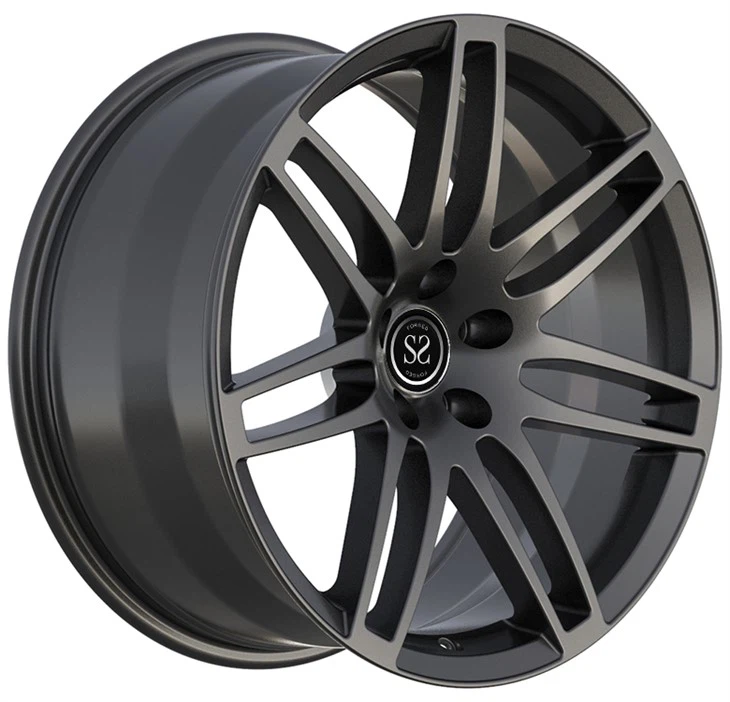 19x9.5 U 20x9.5 Audi A4 Custom 1-PC Forged Rims Satin Gun Metal