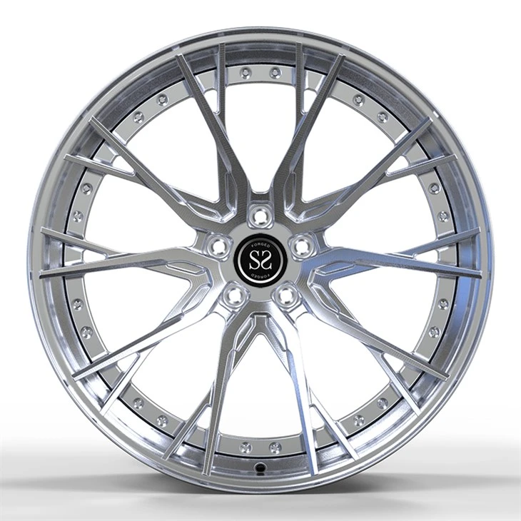 S-Class W222 Tuning Custom Forged Rims 2-PC 22x10 U 22x11 Brushed Face+Polished Lip