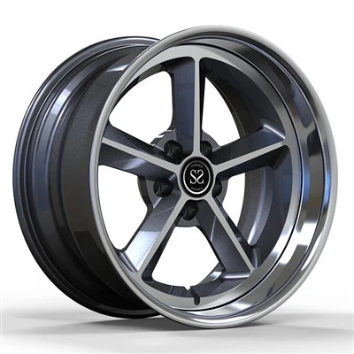 Dodge Charger 1986 Custom 2 Piece Forged Rims 18x8 U 18x12