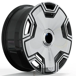 EQS Maybach 21" u 22" Gloss Black+Polished Face Rims
