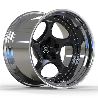 SSJK2083 5x130 Rimmijiet Għall-2021 Porsche GT4 2-PC Falsifikati Aluminju Liga Rimmijiet Mqassma 19 U 20 Pulzier Pollakk Barrel flimkien ma Gloss Iswed Diska