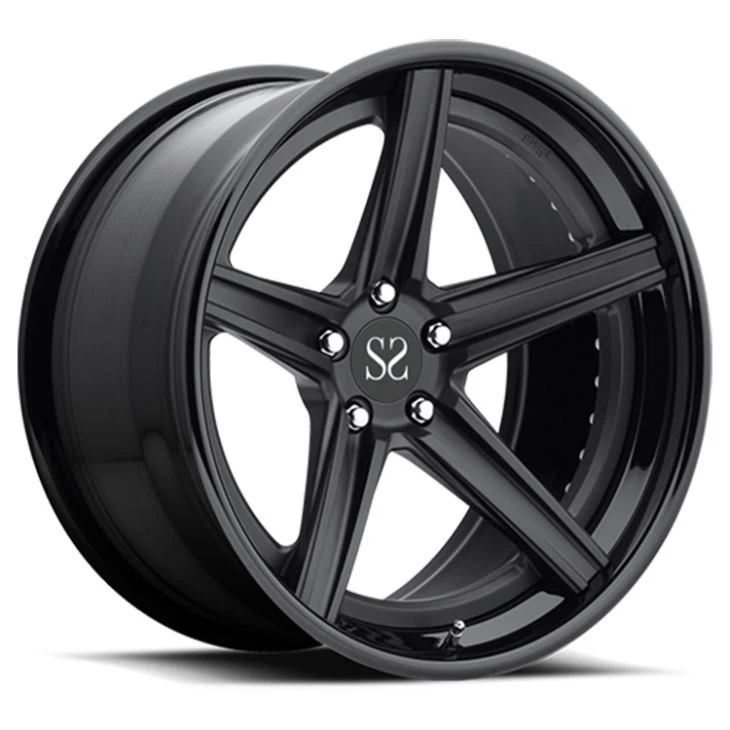 19-il pulzier Iswed & Brushed Bil-Lewn Skur Doppju 2-PC Forged Wheels Għal Lexus Mustang Maserati Ferrari Audi Lamborghini