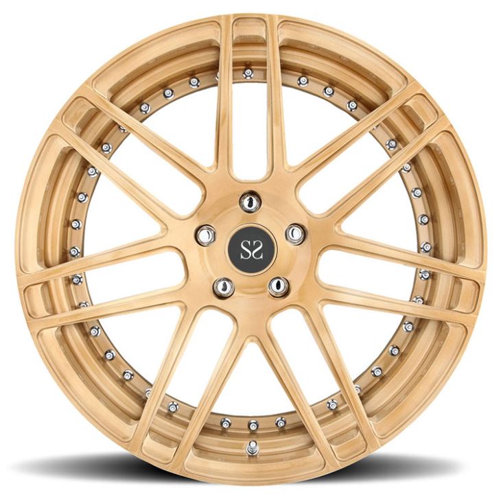 22x9 | 22x10.5 Staggered Matt Black 2-PC Forged Rims For Tesla Model S