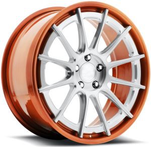 Kulur Aħmar U Fidda 2-PC Forged Aluminum Alloy Wheel Rims Custom 19 20 21 Għal Ferrari Lamborghini Audi