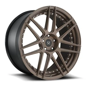 22x9|22x10.5 Imqassam Matt Iswed 2-PC Rimmijiet Falsifikati Għal Tesla Mudell S 5x120