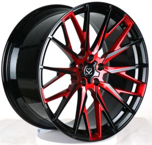 18-22 Inch Stragger 2 biċċa falsifikata magna sewda wiċċ stil ġdid moda roti Rimmijiet