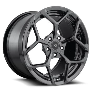 Rims tal-Liga 21 Tleqq Iswed Rims tal-Liga Personalizzata Audi Q7 Q5 / 22 Pulzier 2-Piece Rims Falsifikata 5x130 5x112