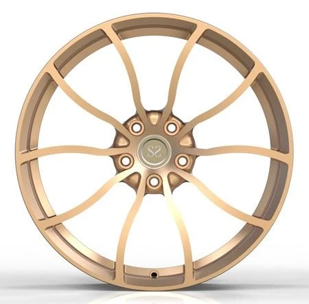 20X9 Gold Painted One Piece Forged Rims For BMW 520d F10 2014 Car Aluminum Alloy Custom Monoblock Wheels