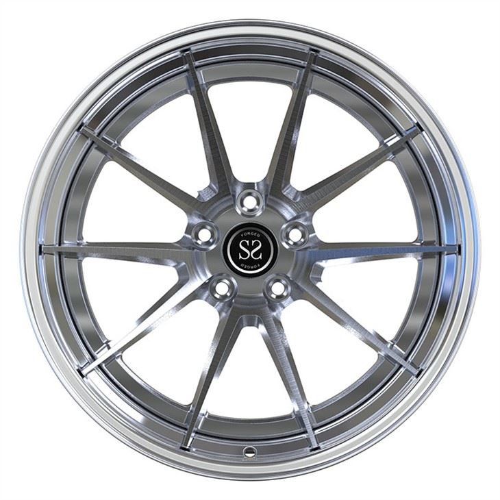 Brushed Disc Aluminum Alloy Rims 2 Piece Polished 19 20 21 Inch Z4 Car Wheels