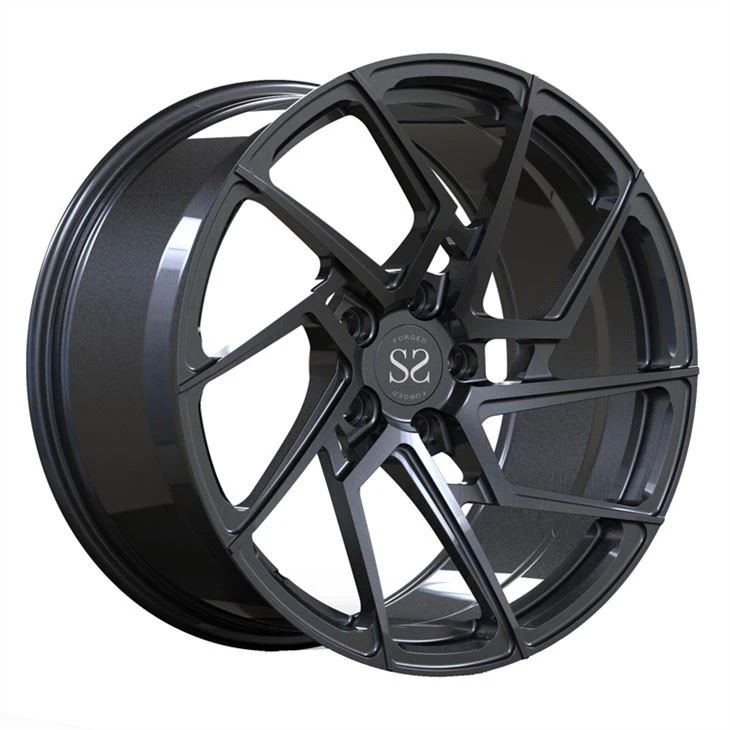 Għal M3 1 Biċċa Falsifikata Monoblock Black Car Wheels Alloy Rimmijiet Konkavi Direzzjonali Tad-Dwana