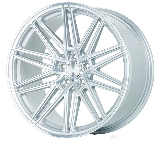 Hyper Silver Painted Monoblock 1 Piece Forged Aluminum Car Wheels Rims