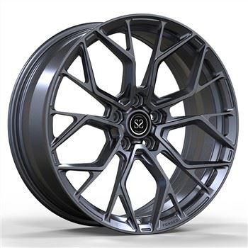 SSJK1086 Għal BMW M5 Gun Metal Custom 1-PC Forged Alloy Rims 5x112 Staggered 19 20 21 U 22 Pulzier Gun Metal