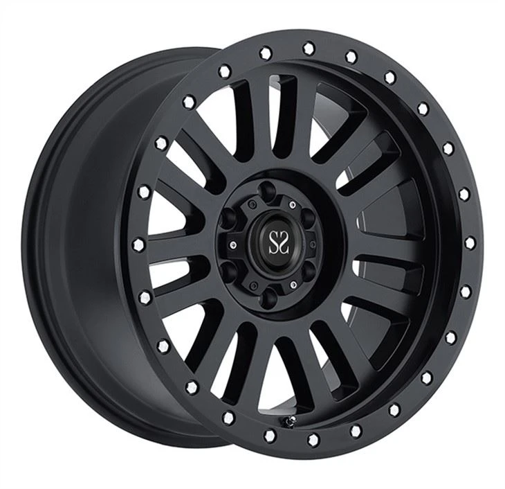 SSBR1008 Custom 20 Inch 6 X 139.7 ET Big Lip Black Forged Alloy tal-Aluminju Għal Toyota Hilux