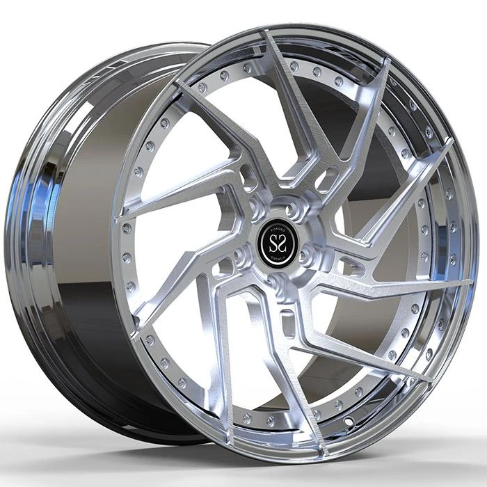 Imqassam 20 X 8.5 | 20 X 10.5 Roti Pollakki custom 2-piece Forge Liga Bil 5 X 114.3 120 115 PCD Għal Cadillac C TS-V