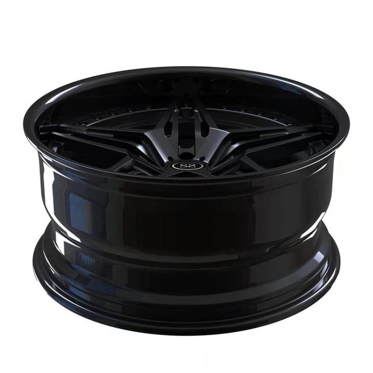 2 PC Forged Black Wheels For Chevy Nova Staggered18inch 19inch 18x8 19x9 Alloy Car Rims