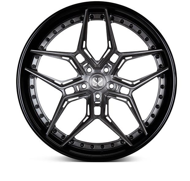 3 PC EVO4R Rims Forged 18 19 20 21 22 Inch For VW T5 T6 Brushed Black Wheels