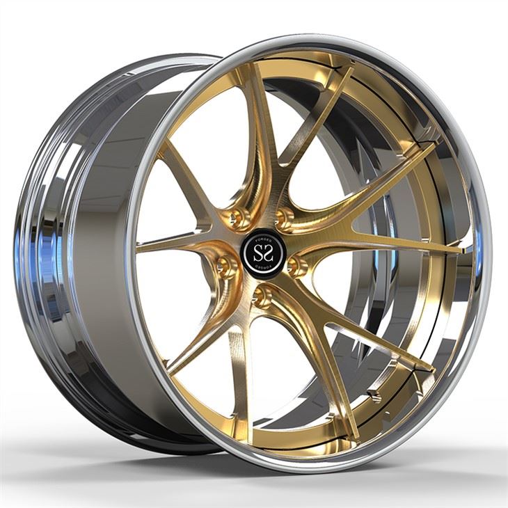 Waħħal Porsche 997 Polish Custom 2-PC 6061-T6 Forged Aluminum Alloy Rims Mqassma 19 U 20 Pulzier