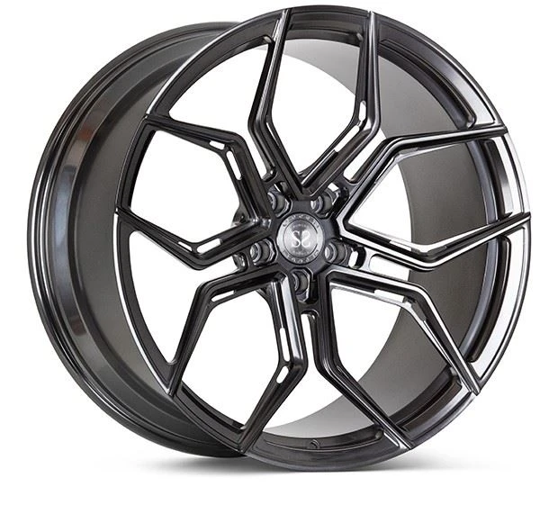 Grey Brushed 21 Inch Customized 1-PC Rims Wheels For Ferrari