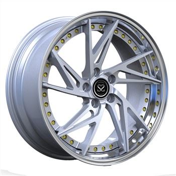 2 PC Roti Falsifikati 19inch Silver Spoke Discs Lip illustrat għal Rimmijiet tal-Karozzi tal-Lussu Volkswagen T5