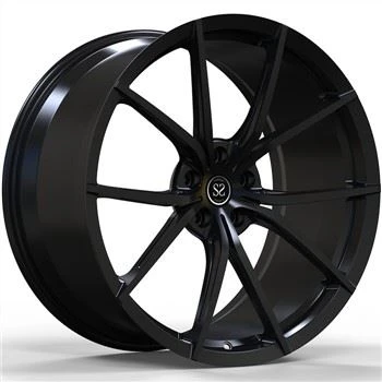 Alfa Romeo Giulia 20x9.5 U 20x11 Custom Gloss Black Forged Monoblock Rims 5x110 Bolt Pattern