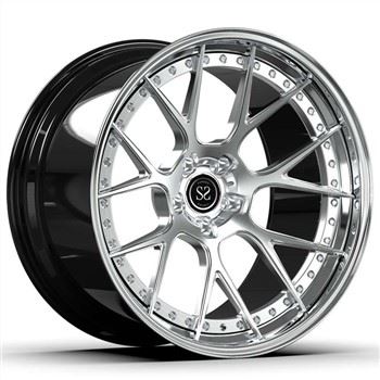 Lip illustrat apposta 19x8.5 U 19x12 2-PC 6061-T6 Aluminum Alloy Wheel Rims Għal BMW 3 Serjali