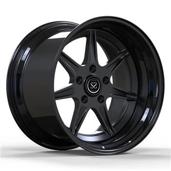 Forged 2 PC Wheels 19inch Matte Black Disc Gloss Black Lip Għal Lussu Porsche Cayman Car Rims