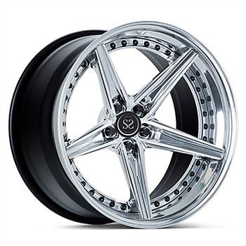 SSWS1335 5-Spoke 3-PC Forged Aluminum Alloy Rims Custom 18 19 20 21 U 22 Pulzier Għal BMW Auid Porsche