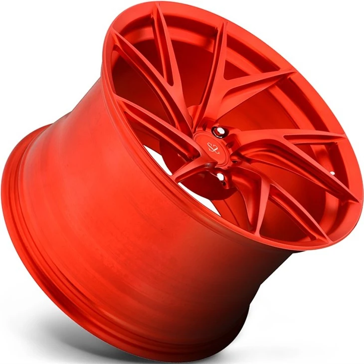 18 19 20 21 22 Inch 5x112 For R8 Wheels Red Machine Face 1-pc Forged Aluminum Alloy A6061 T6 Styling Custom Rims