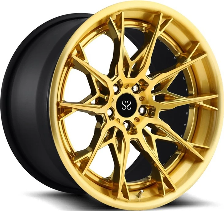 18 19 20 21 22 Pulzier 5x130 Wiċċ Magni Iswed Għal Roti Audi Q7 3-pc Rimmijiet Forged Alloy A6061 T6 Styling Wheels