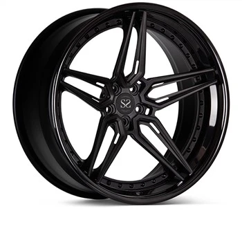 19-22 Pulzier Deep Lip Aluminum Alloy Falsifikata 2 Biċċa Llantas Felgen Wheel Rim Għall Personalizzat