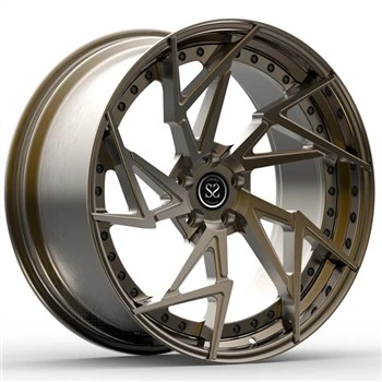 2 Roti Biċċa Għal Mclaren 570s 20inch 21inch Staggered Konkavi Brushed Bronż Forged Rimmijiet