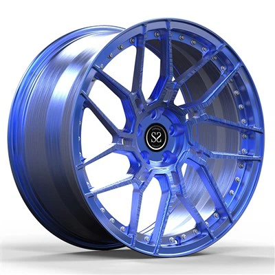 5x120 Bolt Pattern 19 20 21 Pulzier Blu Custom Forged 1-PC Aluminum Alloy Rimmijiet Għal Cadillac CT5 CT6