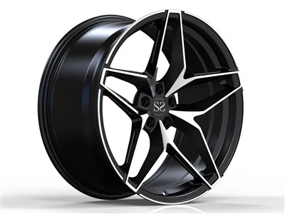 Għal Alfa Romeo Iswed Magni Face 21inch Monoblock 1 Biċċa Roti Falsifikati Rimmijiet