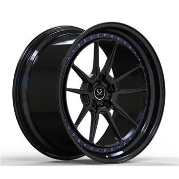 Gloss Black Lips 2 Piece Forged Wheels Għall Volkswagen T6 20pulzier Satin Face Custom Rims