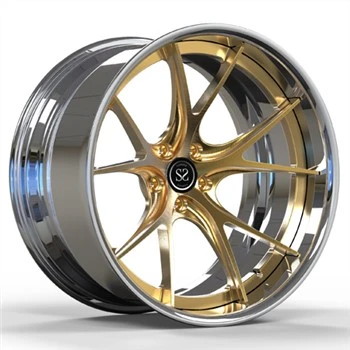 Għoli Xufftejn Pollakki 2 Biċċa Roti Falsifikati Għal Audi RS6 20pulzier Xkupilji Deheb Custom Rims