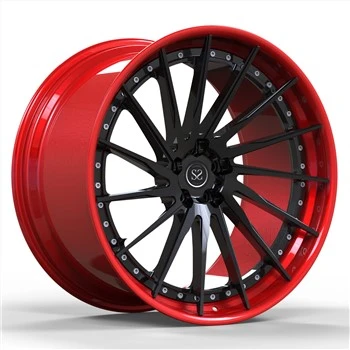 Manifattur 18 19 20 21 22 23 24pulzier Forged 2 Piece Rims Għal Ferrari F8 5x130 Custom Red Black Wheels