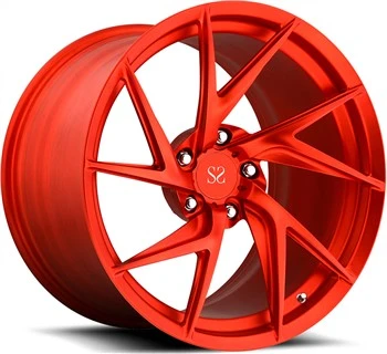 Porsche 911 Turbo Staggered 19x10 And 20x12 Custom Gloss Red