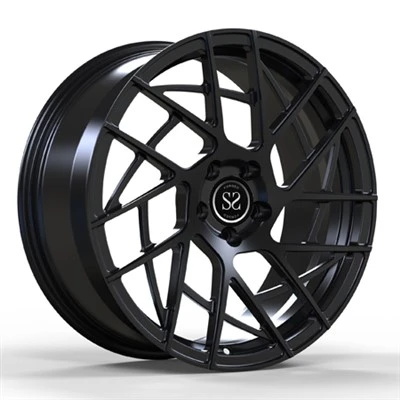 Satin Iswed Monoblock 1 Biċċa Multi Spokes Roti Għal BMW M5 M6 Falsifikati Rimmijiet